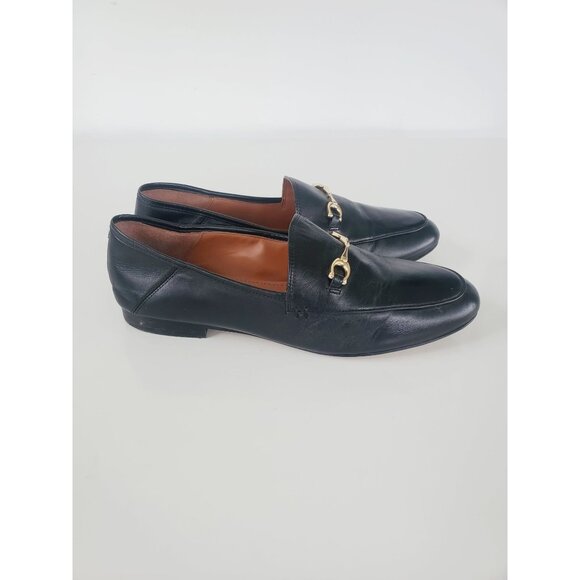 Coach Womens Haley Black Leather Horse Bit Slip-On Loafer Shoes Size 8.5B - Picture 10 of 15